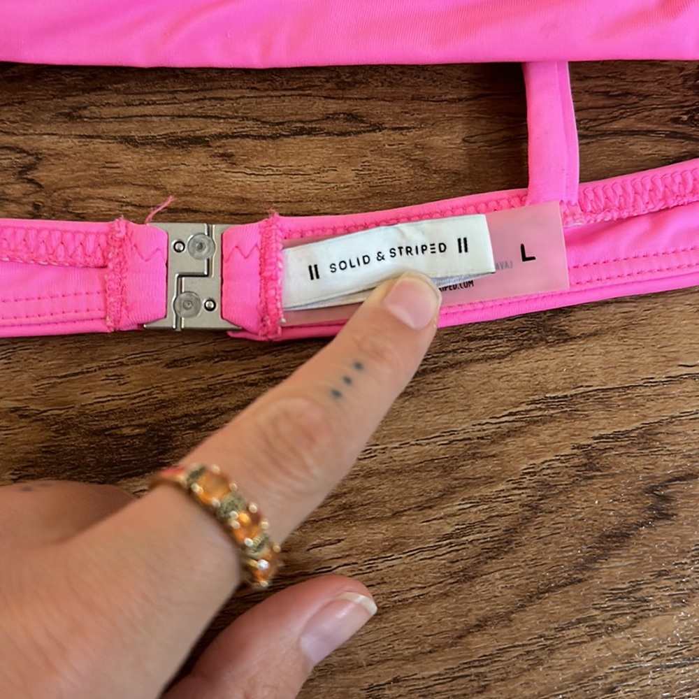 Solid & Striped Triangle Top - image 3